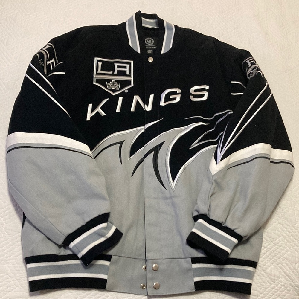 NHL LA Kings Jacket Button Down Size L/G